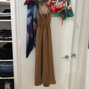 Zara Elegant Brown Maxi Dress